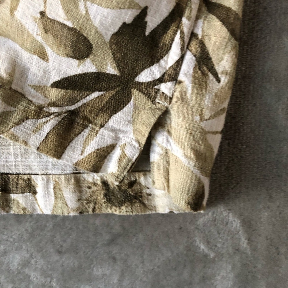 Casual Button Down Men Shirt Size XL Linen Blend Travel Summer - Picture 5 of 12